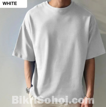 Cotton Drop Shoulder T-Shirt